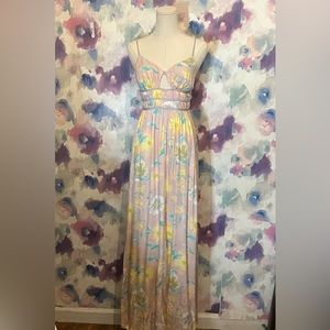Free people floral maxi dress